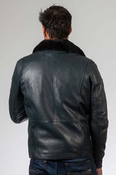 Royal Air Force Gibson Navy Leather Jacket Men